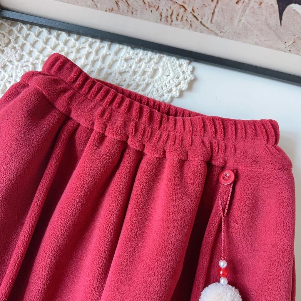 Girls' Winter Chinese Style Suit: New Arrival Thickened Jacket & Trousers Two-Piece Set