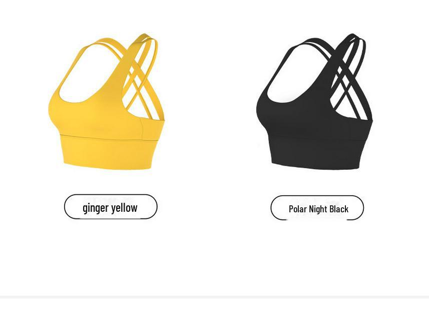 Nahtloser stoßfester Sport-BH mit hohem Aufprallschutz und schönem Rückendesign für Damen