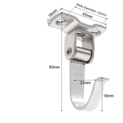 Durable Pad Eye Wall Hook U/J-Shaped Plate Deck Ceiling Mount Hanger Stainless Steel Fixed Door Buckle for Fan Lamp