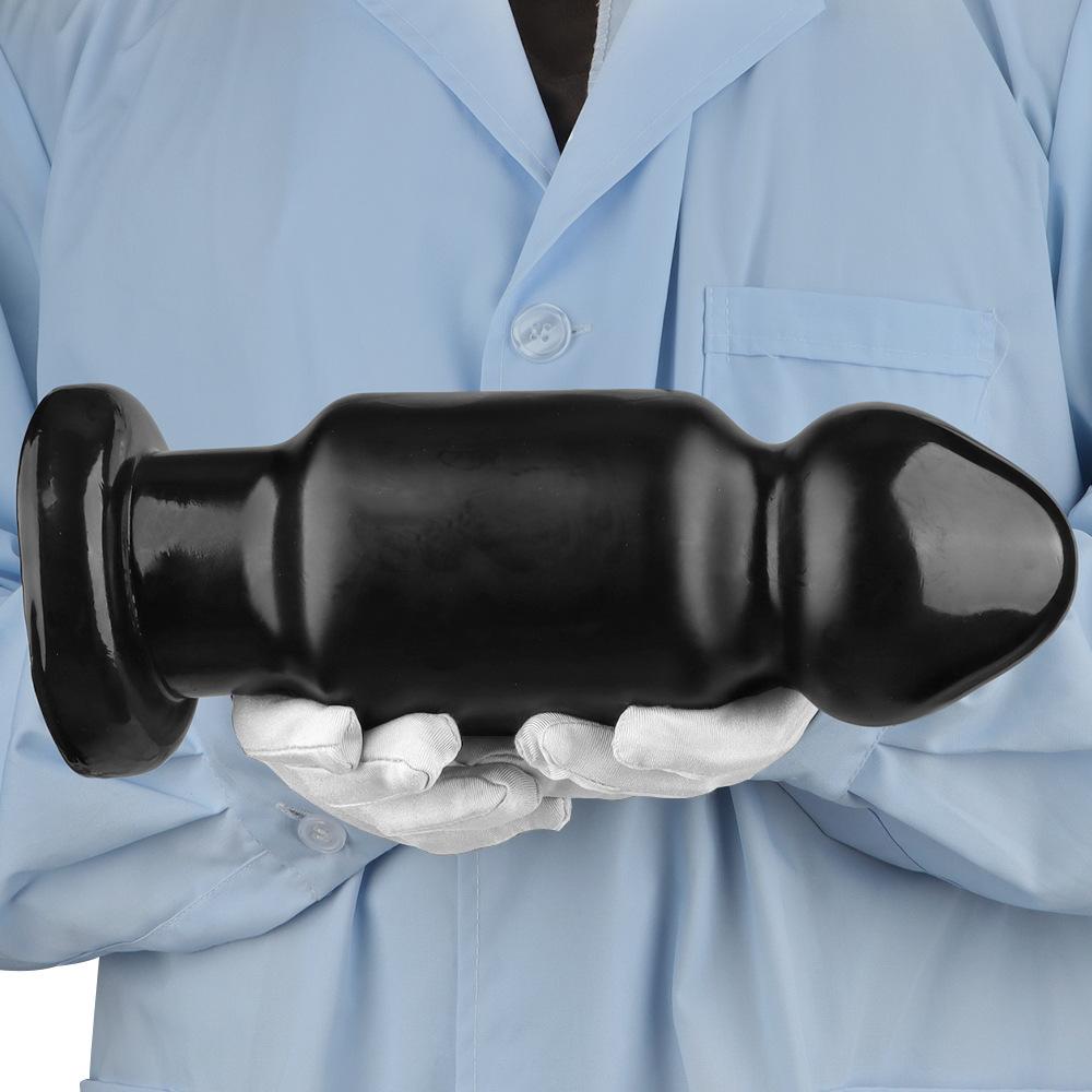9.5cm Black Giant PVC Dildo Extra Large Thick Butt Plug Fisting Sex Toy Strap On Cock Big Dick BDSM