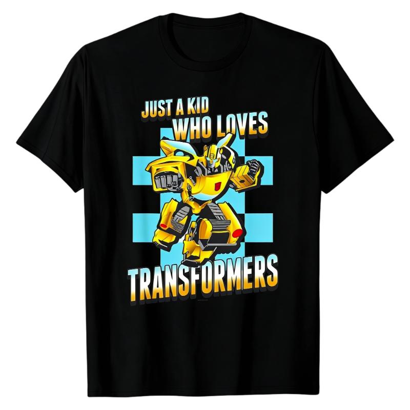 

Bumblebee Autobot Transformers TShirt Classic Robot Graphic Print Crew Neck 100 Cotton Oversized Casual Street Fashion Tops S