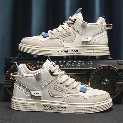 Scarpe da ginnastica da uomo Scarpe piatte da studente Scarpe da ginnastica allacciate alla moda traspiranti Scarpe da jogging sportive comfort da uomo Zapatillas Hombre