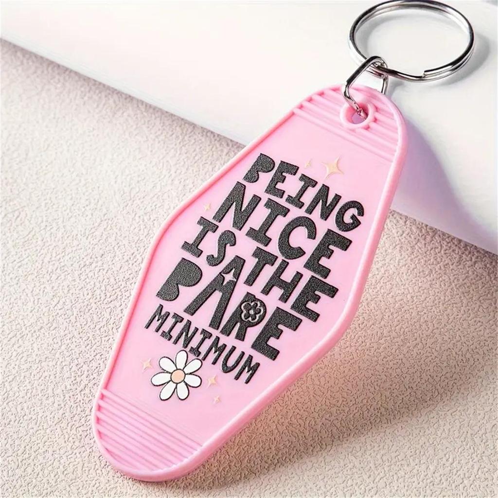 Hotel Guesthouse ABS Plastic Keychain Tag and Key Hanger Pendant