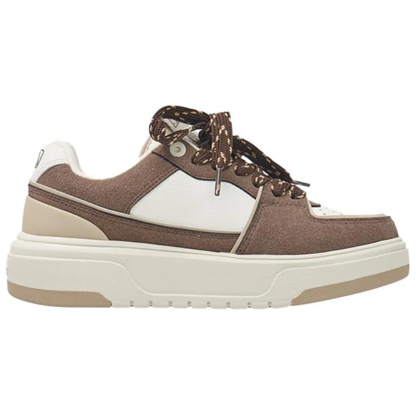 MLB Chunky Liner Comfortable Versatile Non-Slip Low-Top Skate Shoes Unisex sneaker Brown 3ASXCSD4N-43BRS