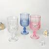 1 Stück Kunststoff- Weingläser Vintage Champagnergläser geschliffene Kelche unzerbrechliche Cocktailgläser