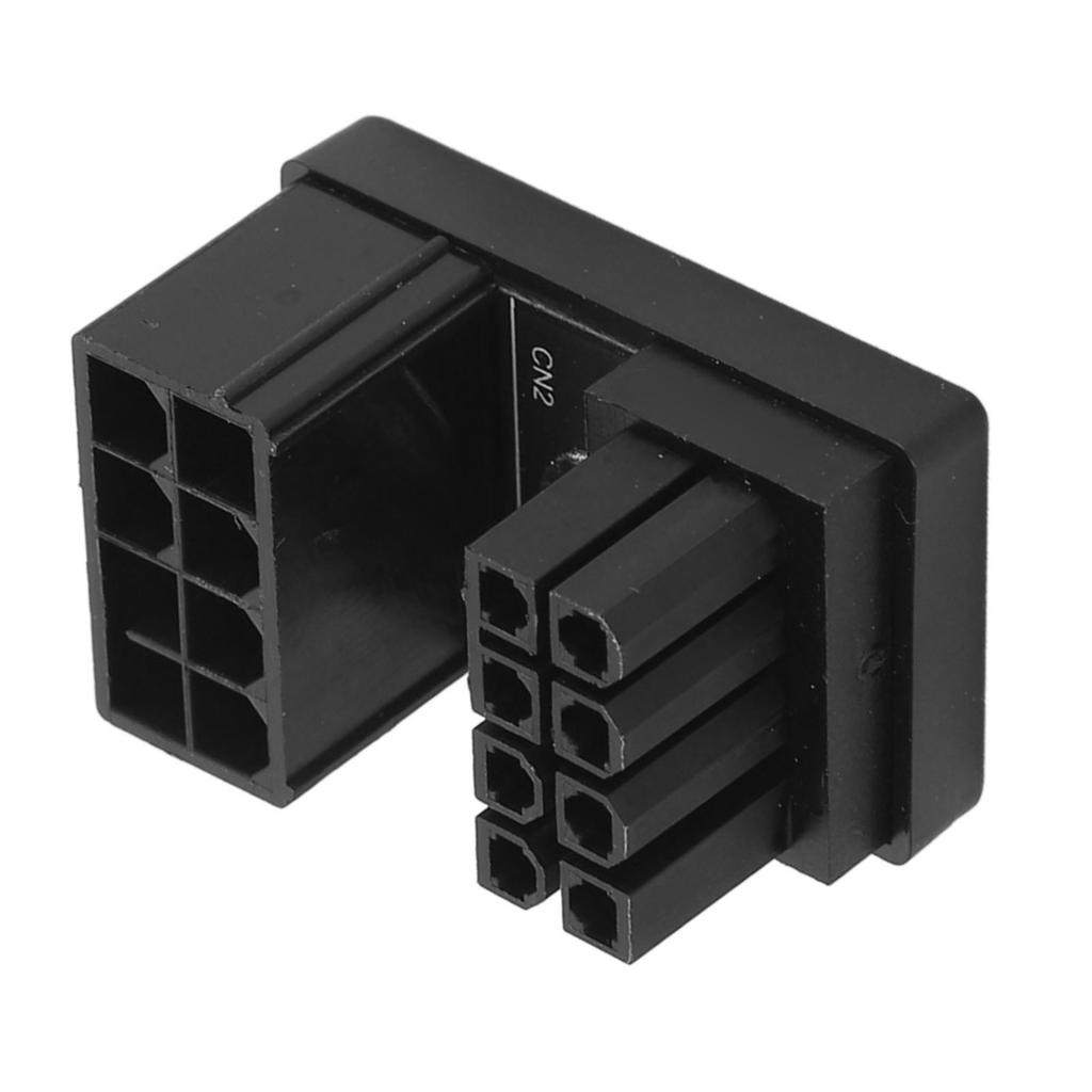 Conector GPU PCIe 8PIN Mamă la Tată Unghi 180 Grade Tip RVS Carcasă ABS Conector Alimentare Placă Grafică pentru Desktop