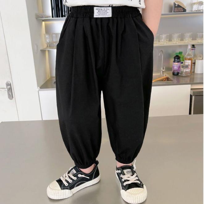 

Брюки для мальчиков с защитой от комаров Брюки с кондиционером Летняя детская одежда Свободные детские брюки 140