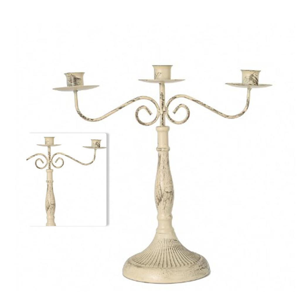 Iron Candle Holder Vintage Romantic Candlelight Dinner Props Candle Table Decoration for Family