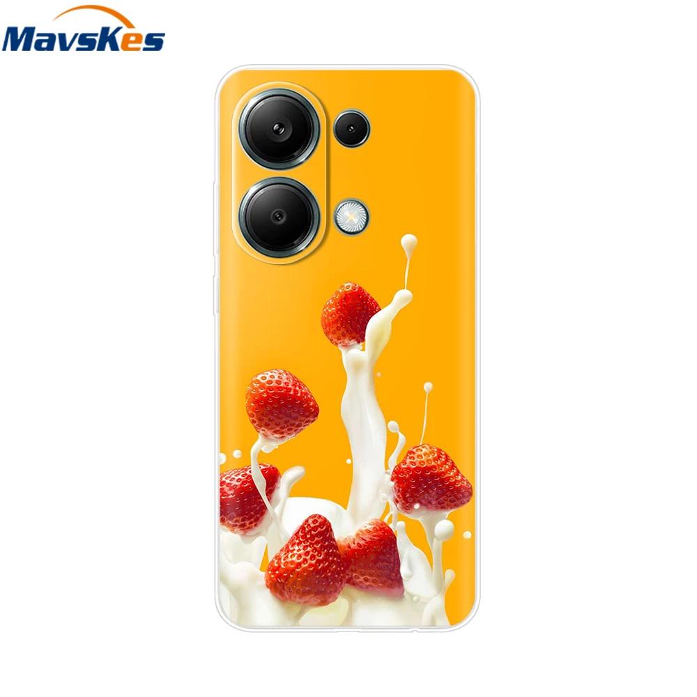 For Xiaomi Redmi Note 13 4G Case Note13 Cover Soft Clear Silicone TPU Back Case Funda For Redmi Note 13 Pro 4G Phone Cases Coque