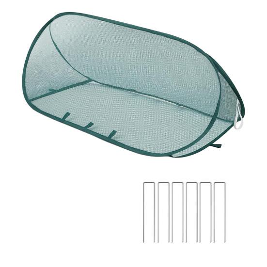 

Раскладной защитный чехол-сетка для растений, садовый защитный купол с колышками, складная защитная сетка для растений для овощей, цветов, рассады от животных 1pc
