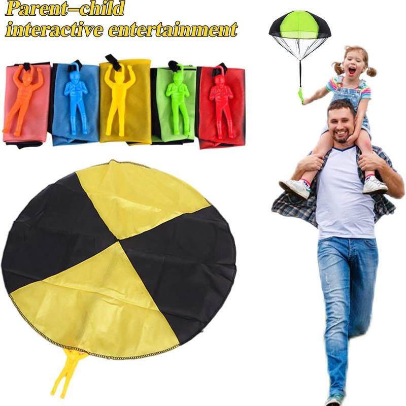 Brinquedo de Paraquedas para Crianças Figuras Sem Emaranhar Brinquedos de Lançar Paraquedas Voadores Paraquedas para Interior e Exterior Presente Lembrancinhas de Festa