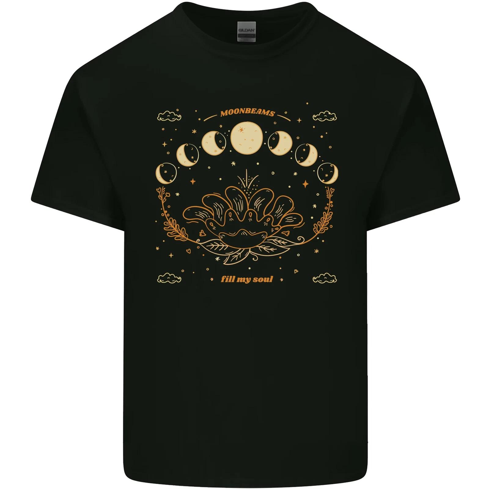 Moonbeams Moon Phases Celestial Pagan Kids T-Shirt Childrens 2XL