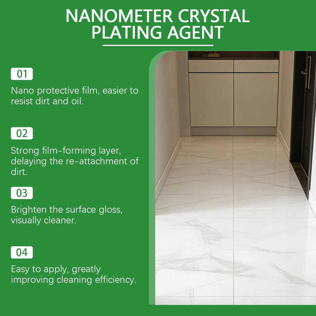 Nano Crystal Coating Liquid, Stone Tile Polishing, Scratch Remover & Brightener