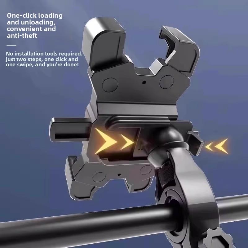 New electric vehicle mobile phone navigation holder for motorcycles, electric scooters, and bicycles, fixed and shockproof