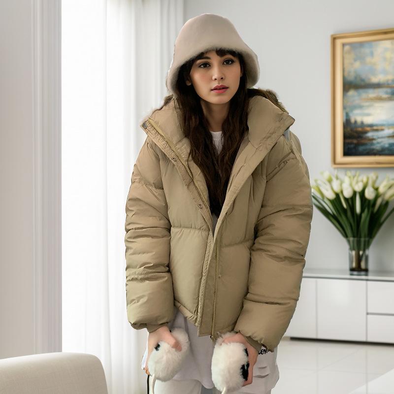 Short down cotton jacket women's winter new Korean version of loose cotton jacket thickened fashion cotton jacket
