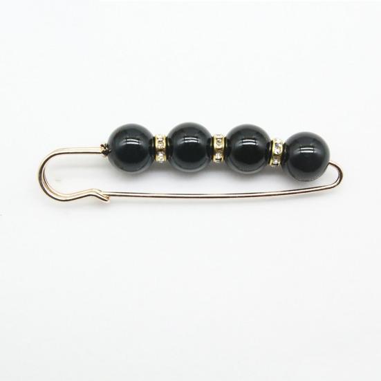 Alloy Brooch Pin Wear-Resistant Anti-Rust Elegant Imitation Stone Design Lapel Pin Sweaters Dresses Hats Bags Badge Clothes Accessories