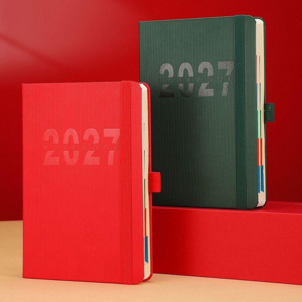 Wear-resistant A5 Agenda Planning Notebook 12 Months Office Work Planner School Office Supplies