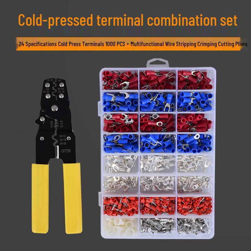 Insulated Multi-Functional Crimping Pliers Set for Electricians