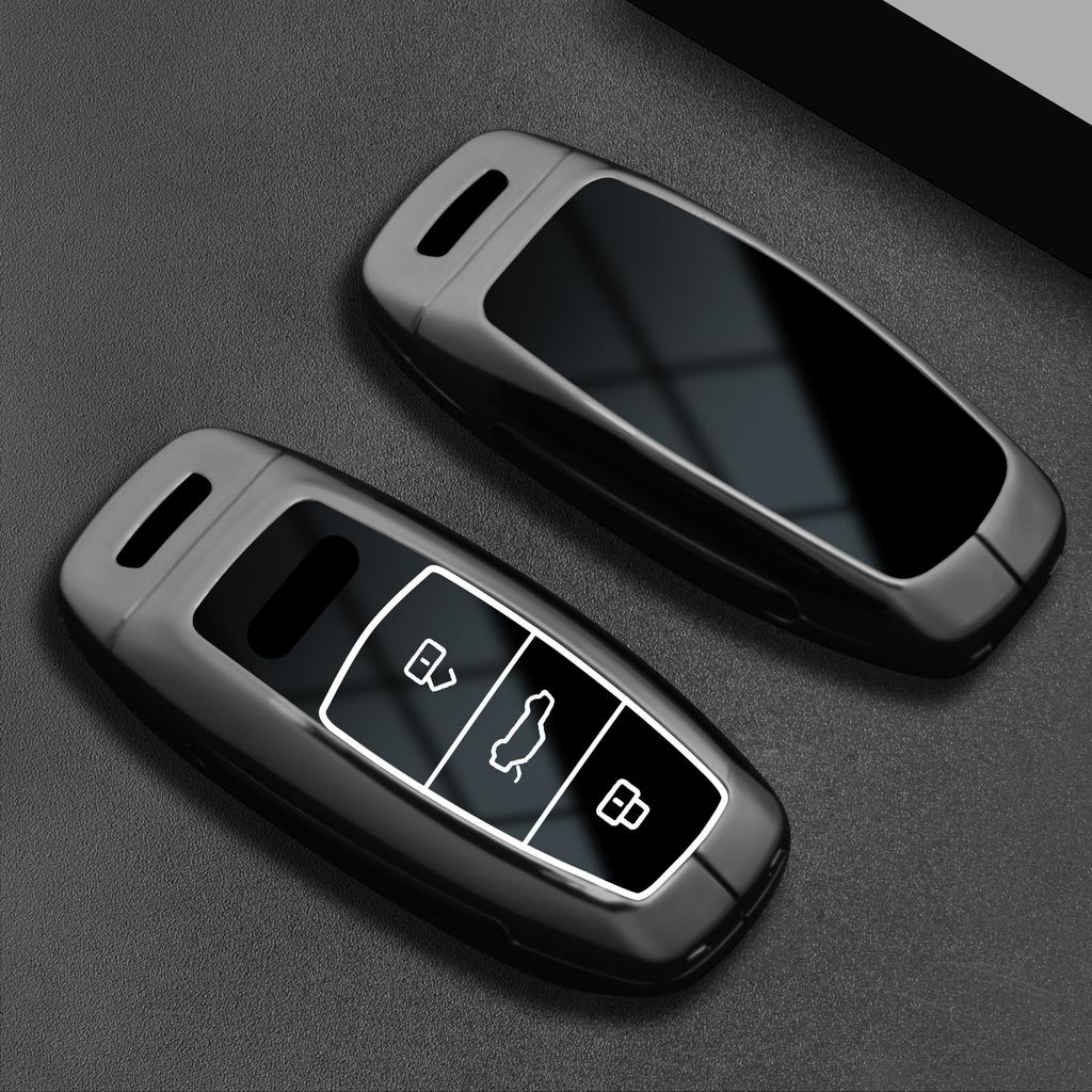 For Q8 RSQ8 A6 C8 S6 RS6 A7 S7 RS7 A3 8Y A8 D5 4N RS E-tron GT Q4 Q7 4M Alloy Car Key Case Cover Shell Fob
