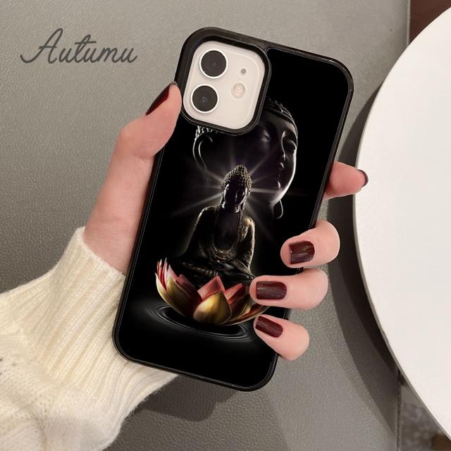Buddha Phone Case for iPhone 11 12 13 14 Pro Max Mini X XR XS SE 2020 5 6S 7 8 Plus Samsung Galaxy S21 S22 Cover Shell