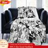 Katsuki Bakugo Blanket Flannel Decoration My Hero Academia Boku No Hero Academia Portable Throw Blanket for Home Couch Bedspread
