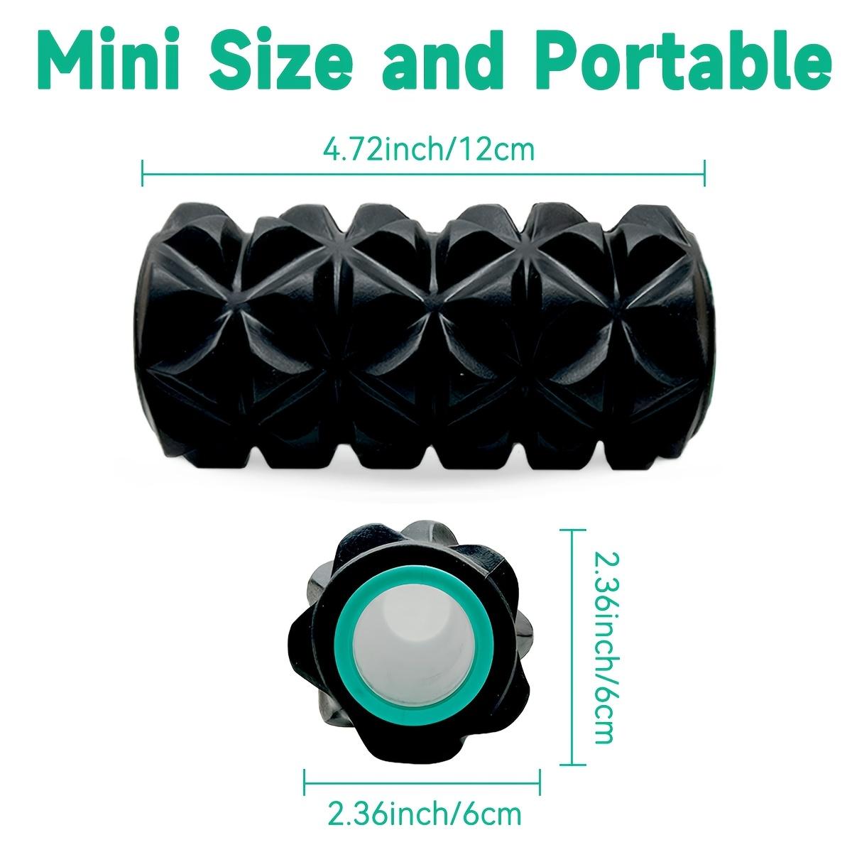 

1 шт. Массажер для подошвенной фасции стопы, роликовый тренажер для домашнего использования при плоскостопии 4.72inch×2.36inch чёрный