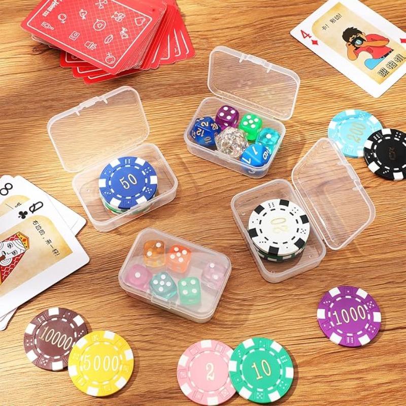 Mini Plastic Box Rectangular Box Translucent Box Packing Case Storage Dustproof Durable Strong Jewelry Storage Casket Container