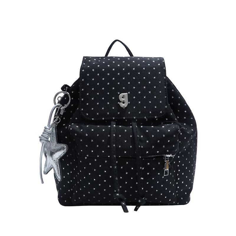 Internet-Berühmtheiten mit dem gleichen Zigeunerstern-Punkte-Rucksack Koreanischer Pendlerrucksack mit großem Fassungsvermögen Studentenreise Mädchengefühl Schultasche