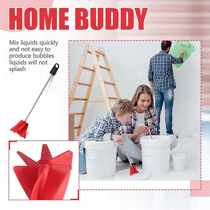 1PC Mud Grouting Mortar Tool Hexagon Shaft Plaster Paint Mixer Mixing Paddle Rod Electric Drill Construction Agitator