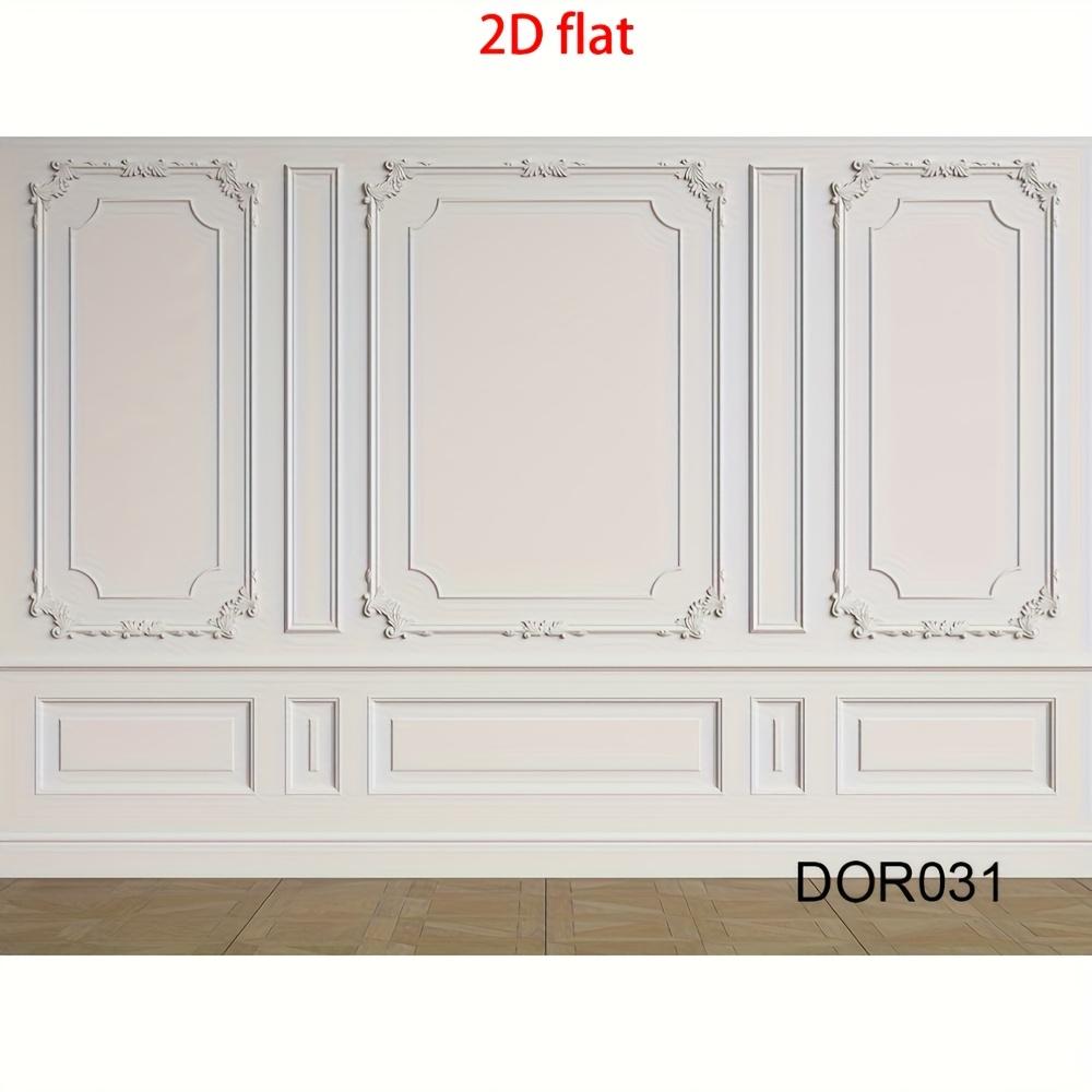 2D Flat Banner, 1 Piece, Retro Interior Background Wall, European Art Framework, Wedding, Birthday Party
