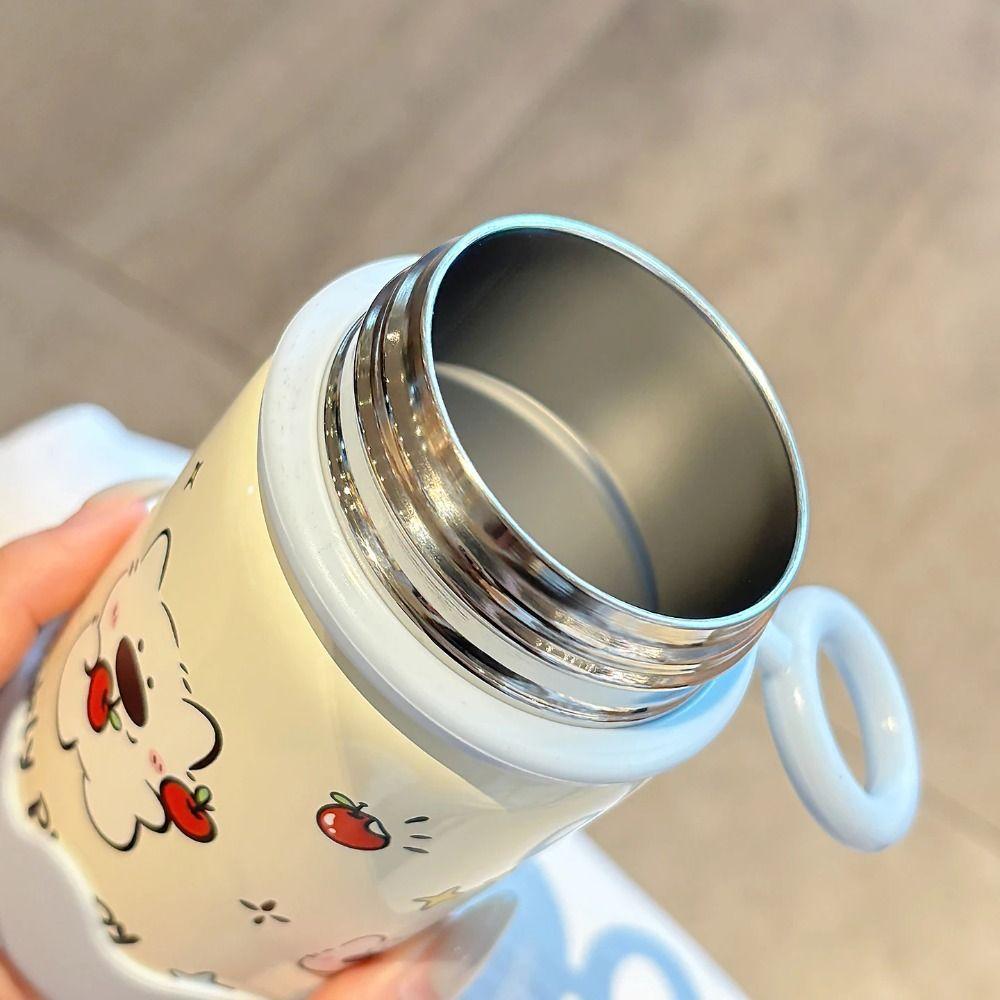 300ML Stainless Steel Thermal Flask Portable Travel Tumbler Cute Coffee Cup Students
