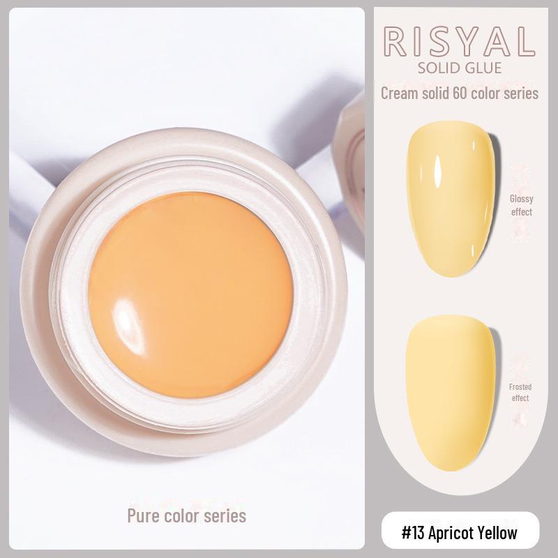 

Лак для ногтей Ice-Clear Solid Cat s Eye - Гладкий кремовый цветной клей null жёлтый/абрикосовый