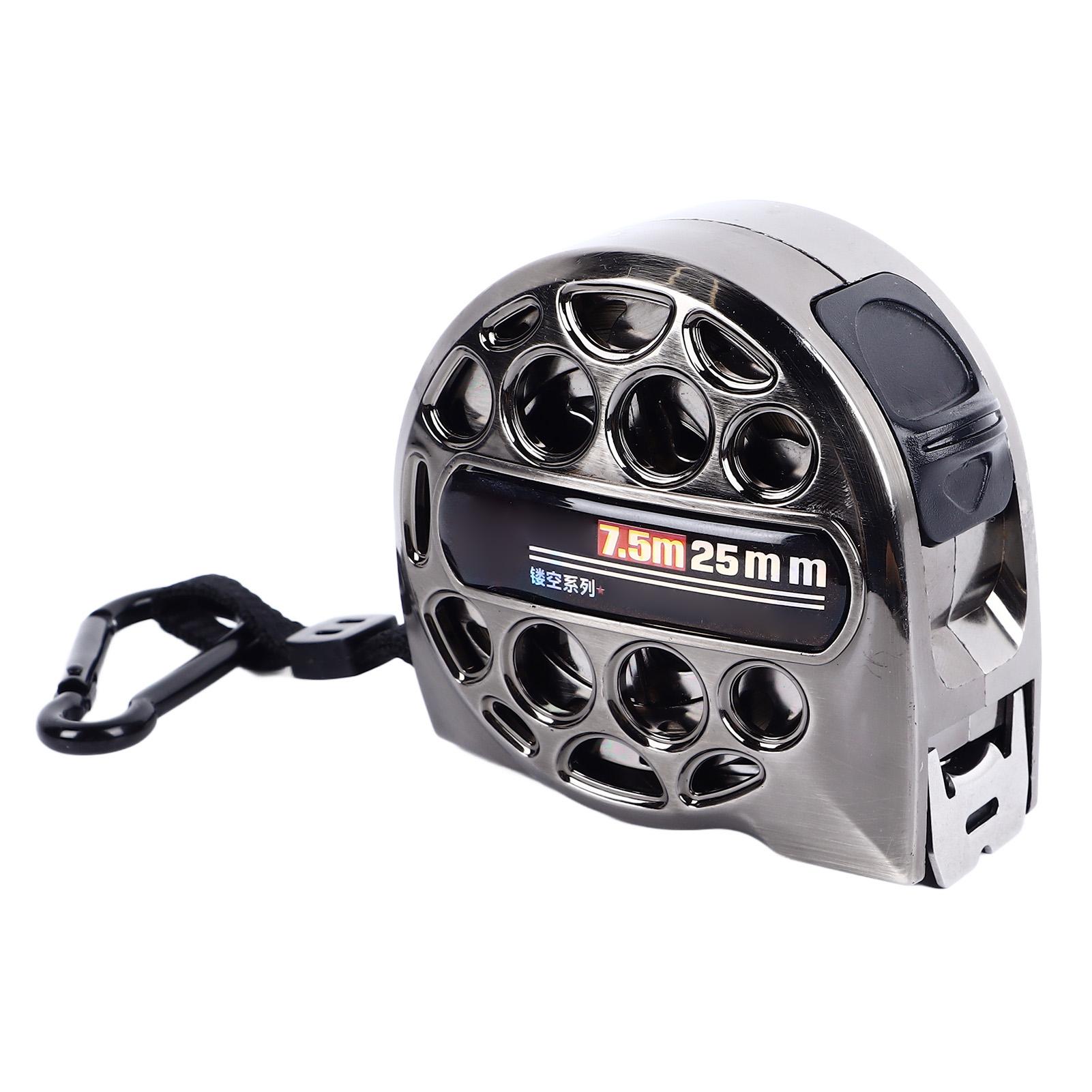 

7.5M Nickel Plated Tape Measure Waterproof Rust Resistant Portable Hollow Tape Ruler for Home