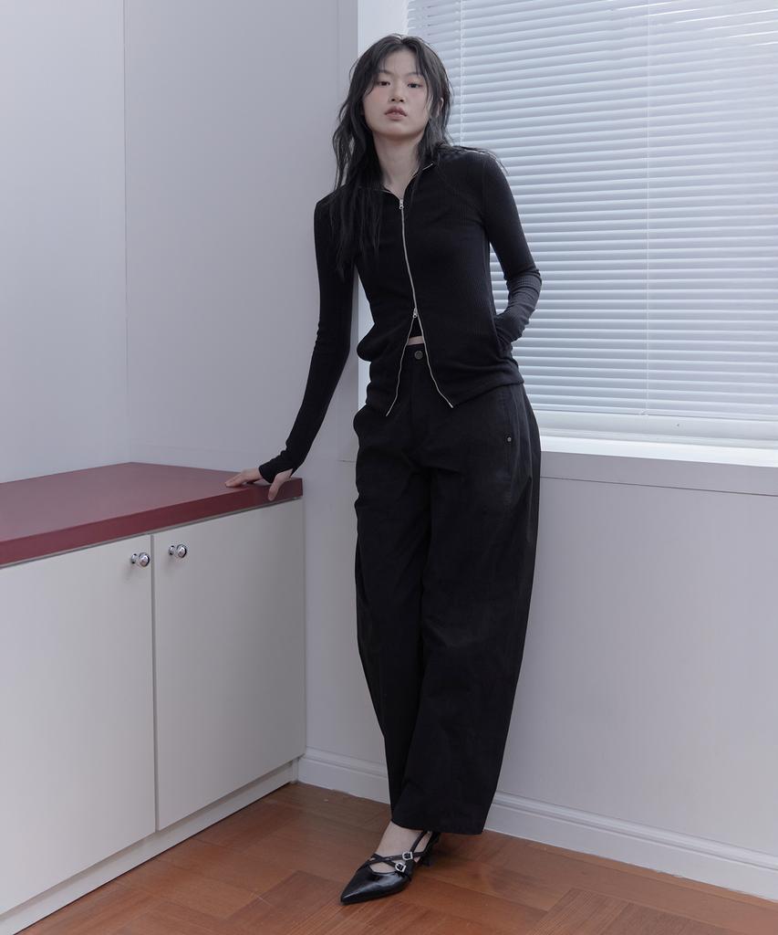 Haebeueoweil Essential Cotton Pants (Bk)