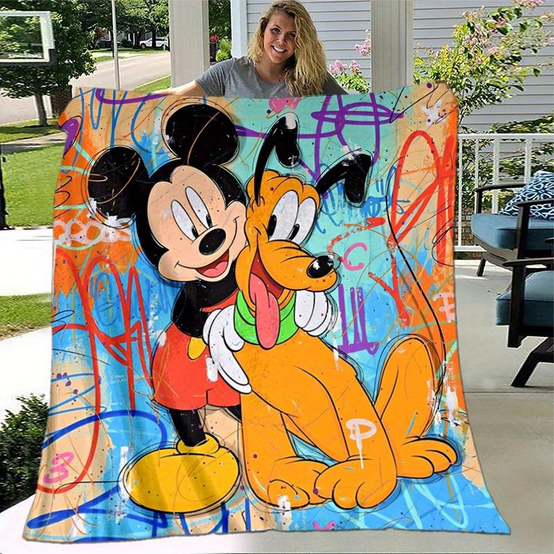 1 st. Mickey Mouse & Pluto Graffiti Kunst Deken - Home Office Buiten Cadeau voor Alle Seizoenenz0417241