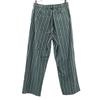 Fafatt Striped Pattern Easy Pants Green System Women Used