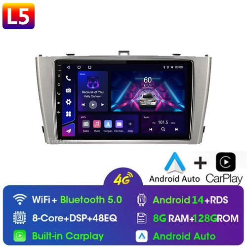 Android 14 Carplay Auto Car Radio For Toyota Avensis T27 2009 2010 2011 2012-2015 GPS Navigation Multimedia Player DSP Stereo 4G