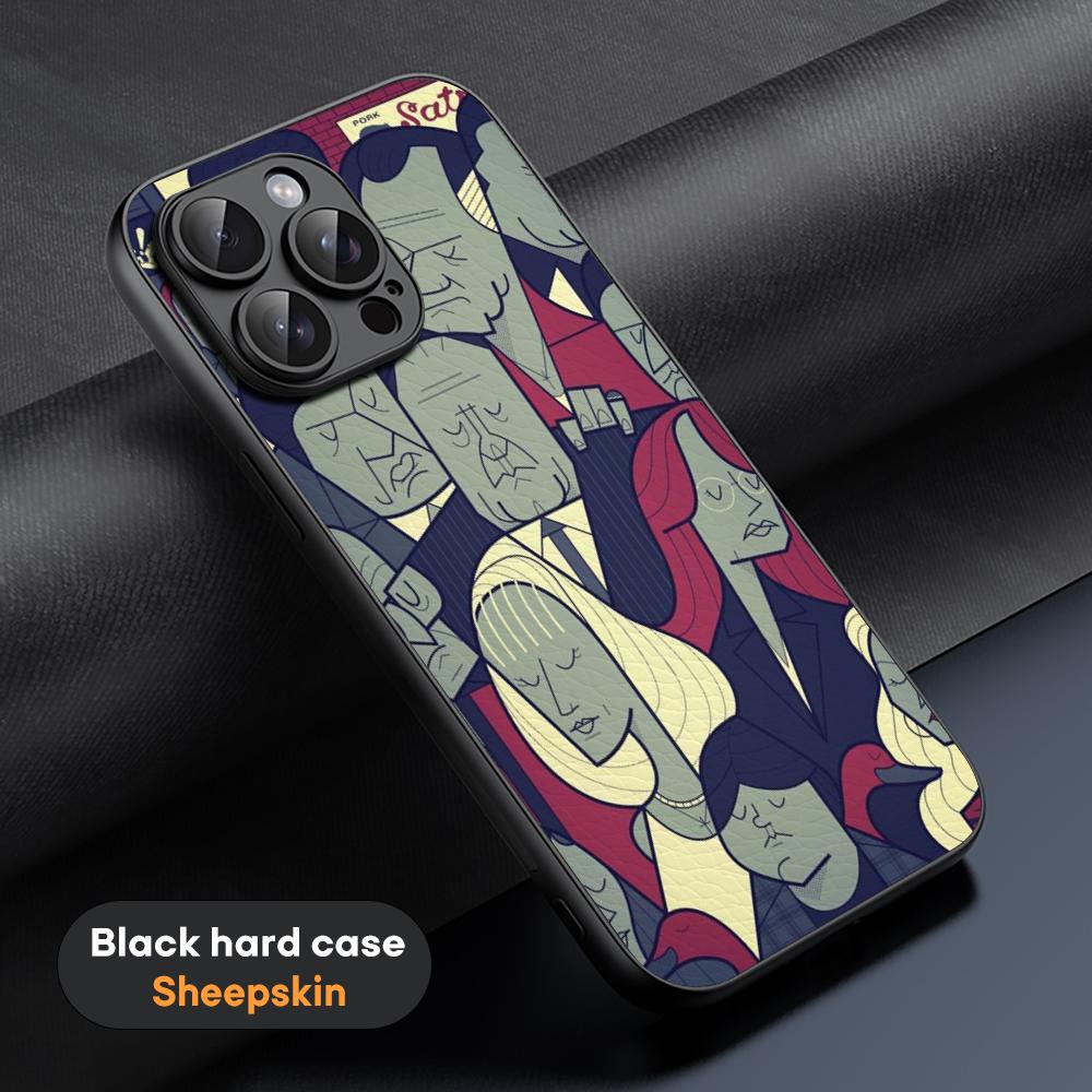 The Sopranos  Classic Movie Poster Phone Case For iPhone 16 15 14 13 12 11 Plus Pro Max Limited Black Hard Case Sheepskin