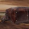 Handmade Top Grain Leather Duffle Bag: 21-inch Travel Weekender