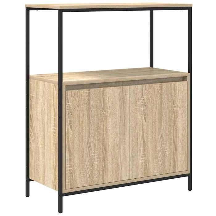VidaXL Meuble de salle de bain et étagères chêne sonoma 76,5x35x95 cm, armoire de rangement de salle de bain, armoire de 861918