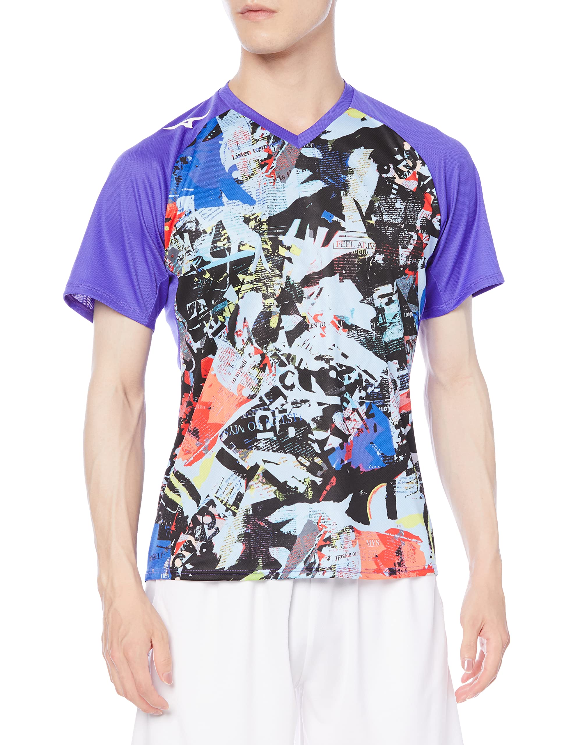 

Mizuno Table Tennis Game Short JTTA Violet Size M Shirt, V-Neck, Sleeve, Moisture-Wicking, Quick-Drying, Red, Blue, (82JA1501)