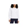 Under Armour Unstoppable Fleece Crew Fashionable Breathable Loose Long Sleeve Sweatshirt Women Sweatshirt White 1387883-100