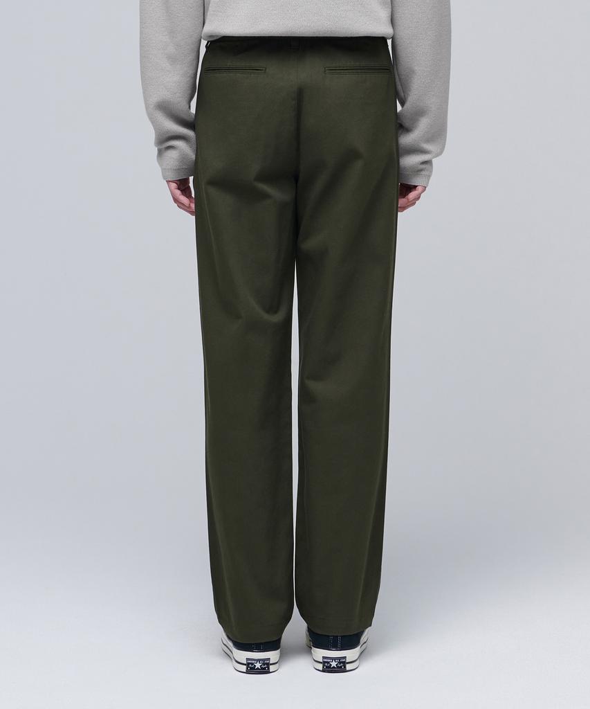 MUSINSA STANDARD One-Pleat Regular Fit Chino Pants [Khaki]