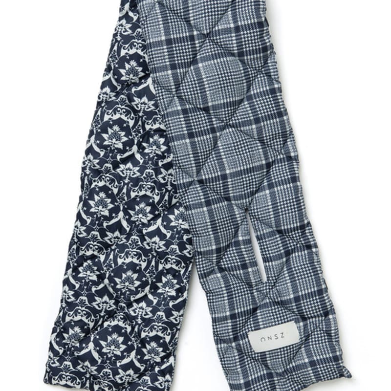 ONSZ Check Botanic Double-Sided Padded Muffler