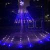 Christmas Decorations Star String Light With Remote APP Control 11FT 305LED RGB Christmas Tree Waterfall Light Timer Music Sync