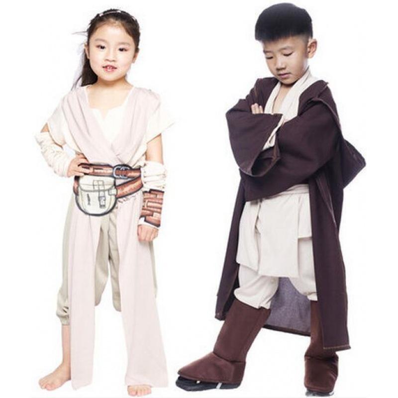 Wars Star Childrens Jedi Rey Outfit Elegant Design For Girls Soft Polyester Fabric