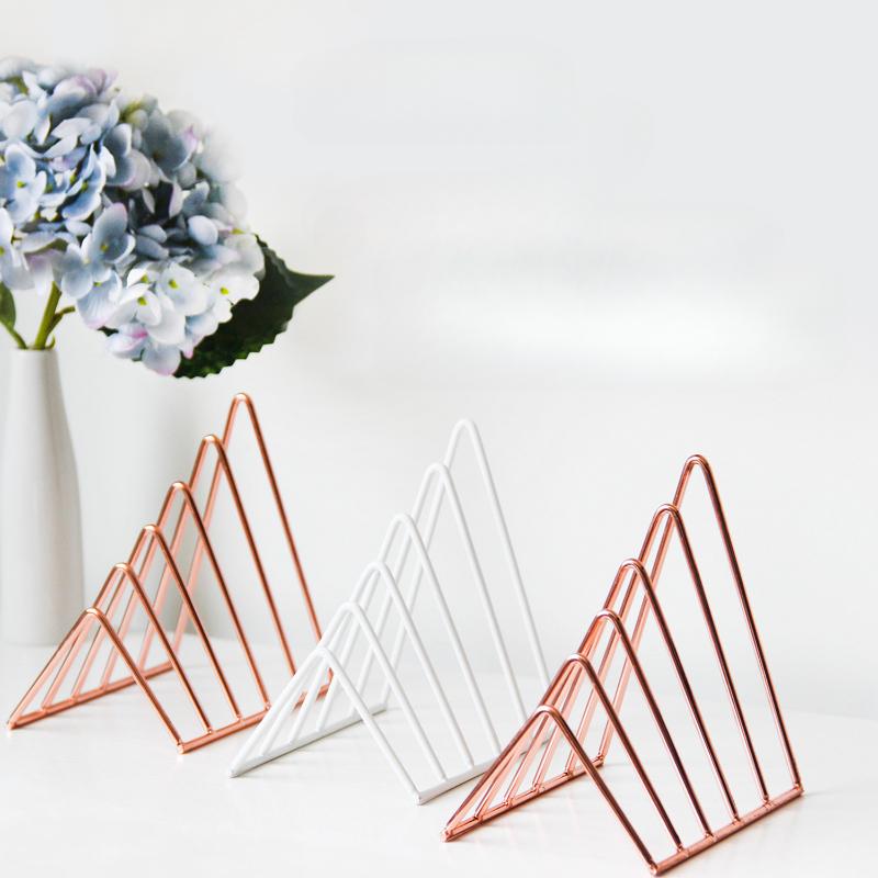 Riangle Bureaufile 5 Vakken Metalen Filesorteerder Tijdschriftenhouder Documentenrek, Desktop Boekenplank Organizer voor Kantoor Thuis School