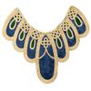 Elegant Embroidered Lace Collar Neckline Appliques Trim with Sequins Ethnic Style Sew On Patches for Fashionable Women
