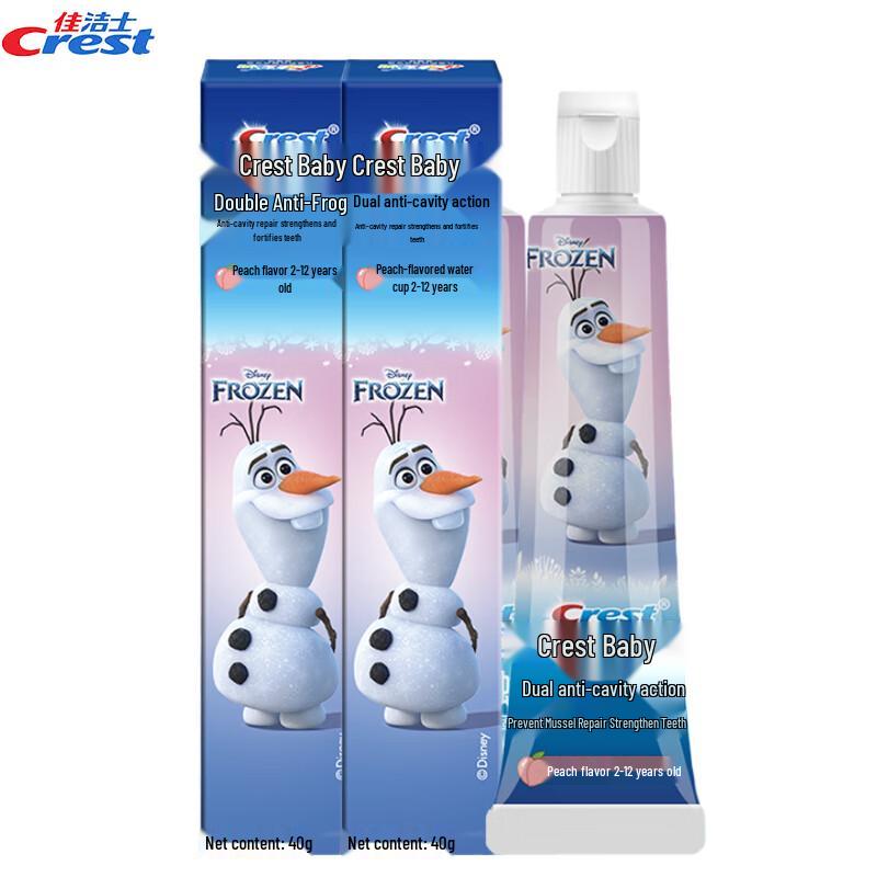 

Crest Kids Anti-Cavity Toothpaste, Olaf Edition, 2-12 Years (2x40g)