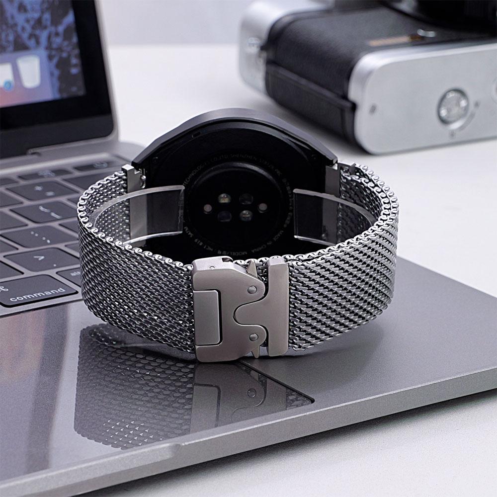22mm 20mm Strap for Samsung Galaxy Watch 4/5 Pro/6 classic/7/Gear s3 Parachute Metal correa Bracelet HUAWEI GT 6 Pro/5/4/3 band